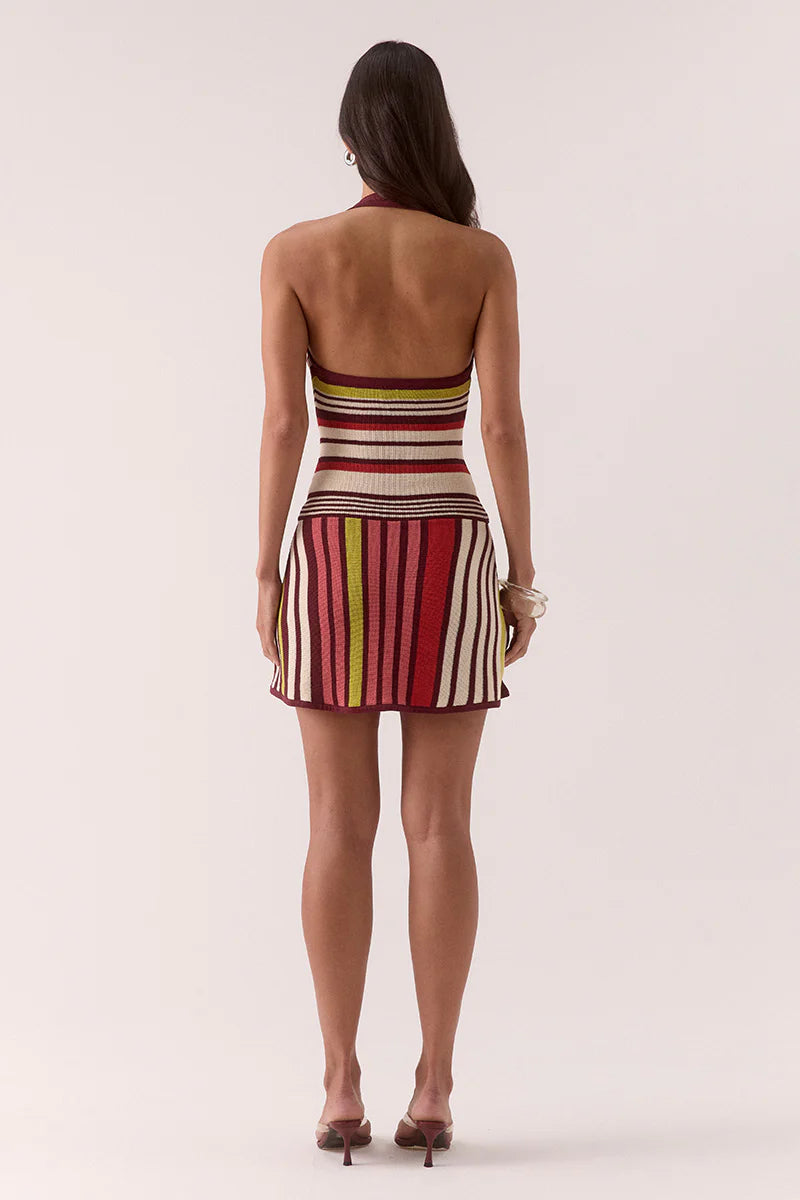 Sovere - Pandora Knit Mini Dress in Stripe