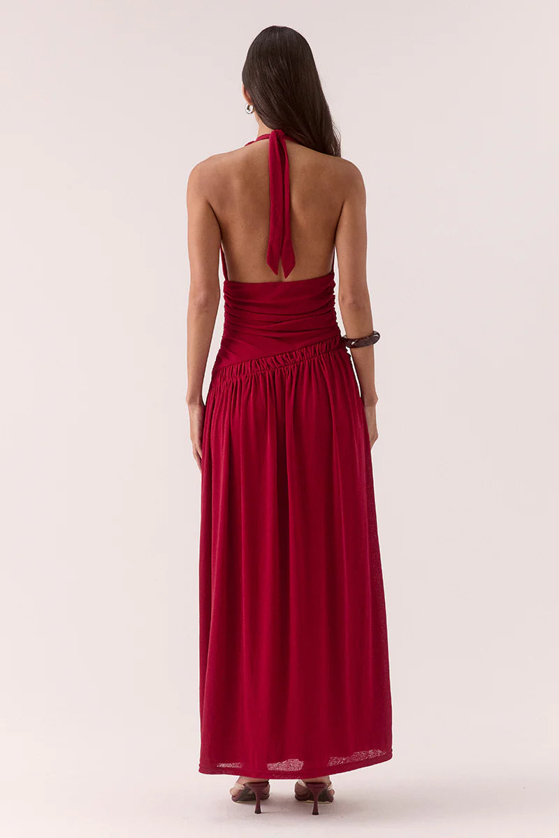 Sovere - Alora Maxi Dress in Raspberry