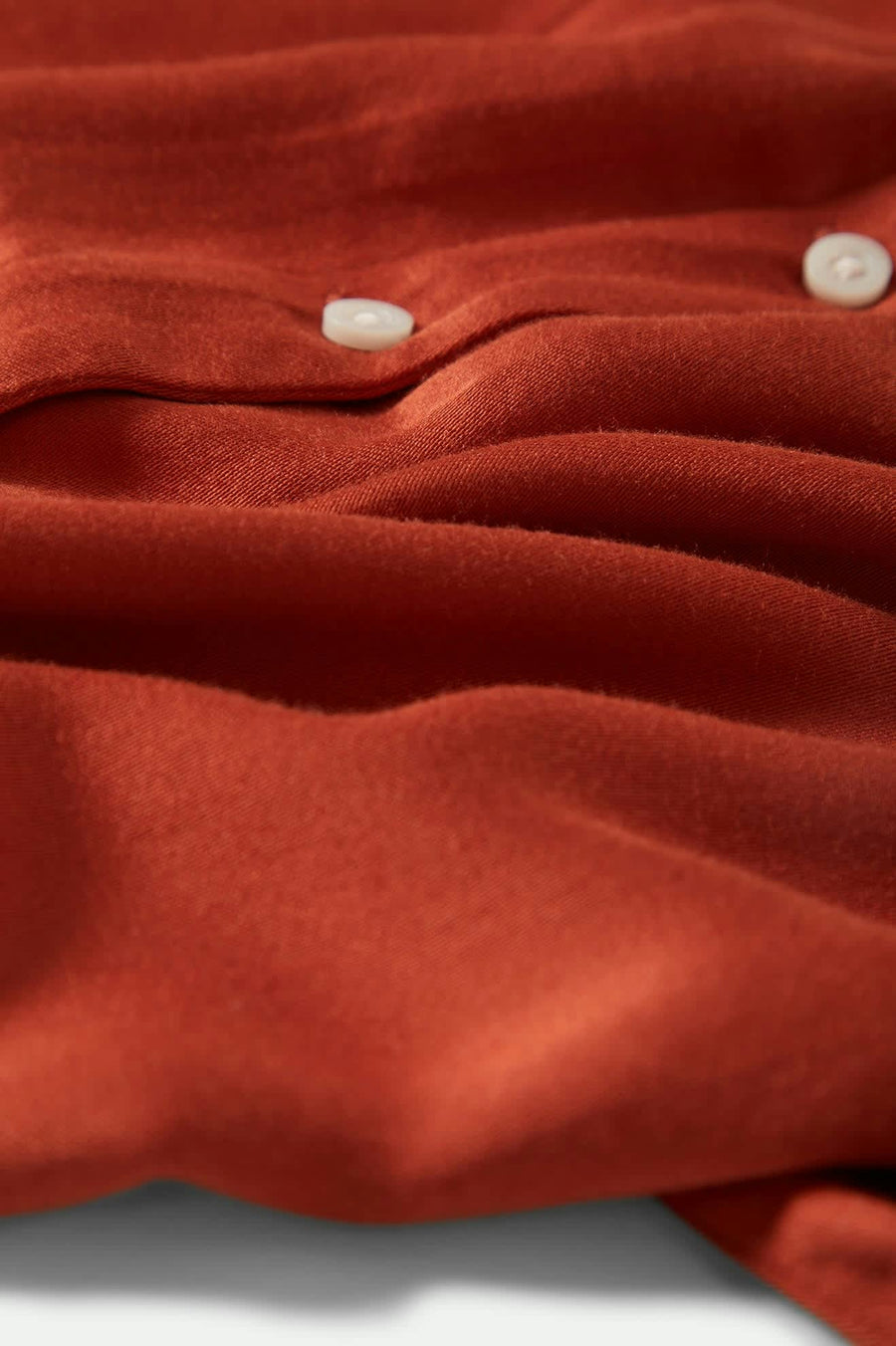 Brixton - Silky S/S Bowling Button Down Shirt in Burnt Brick