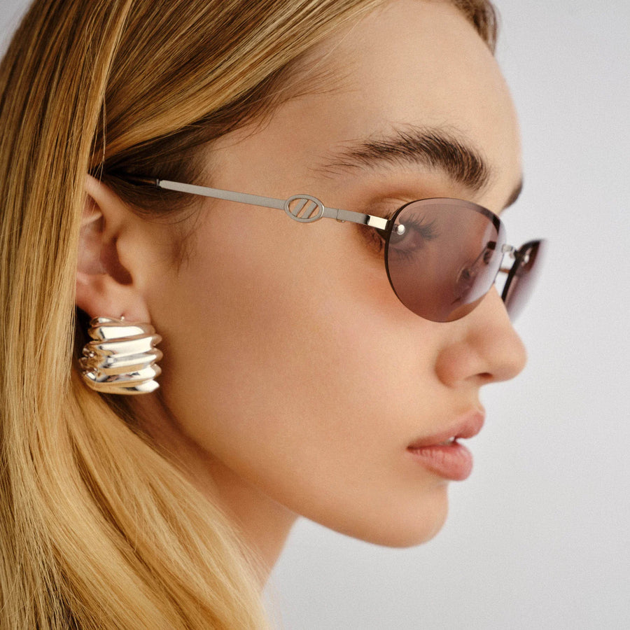 LE SPECS Sunglasses - The Slinky in Silver