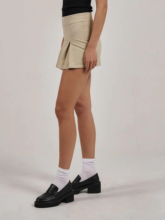 Thrills - Reese Mini Skirt in Oatmeal