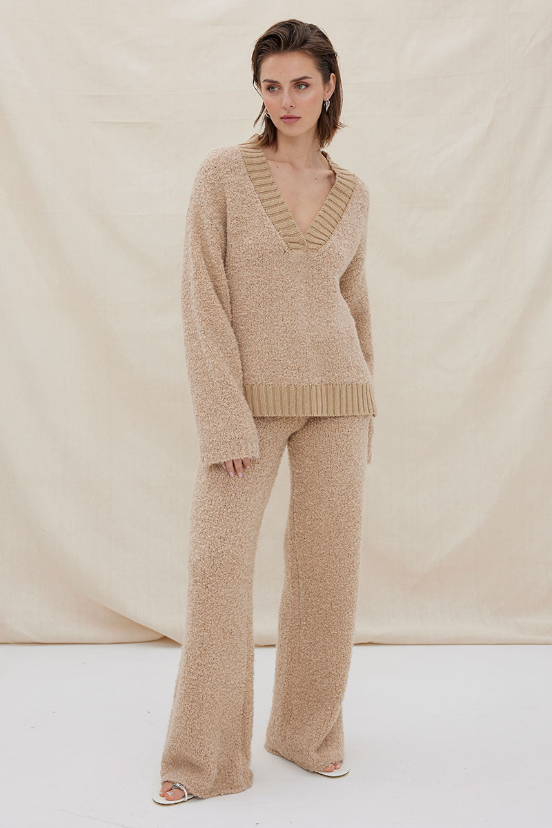 Sovere - Axis Knit Pant in Mink