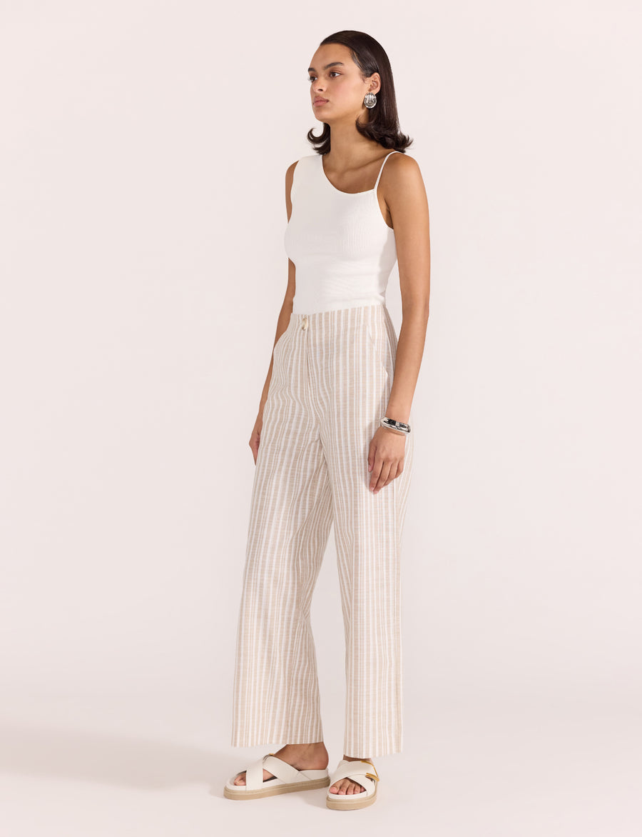 Staple the Label - Sadie Knit Singlet in White