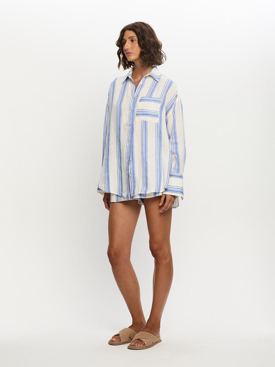 Kivari - Isabelle Shirt in Blue Stripe