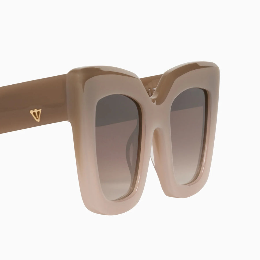VALLEY EYEWEAR - Brigada Toffee Fade to Ivory/Brown Gradient Lens