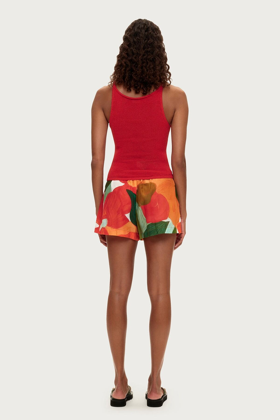 ZULU & ZEPHYR - Cotton Silk Short In Red Floral