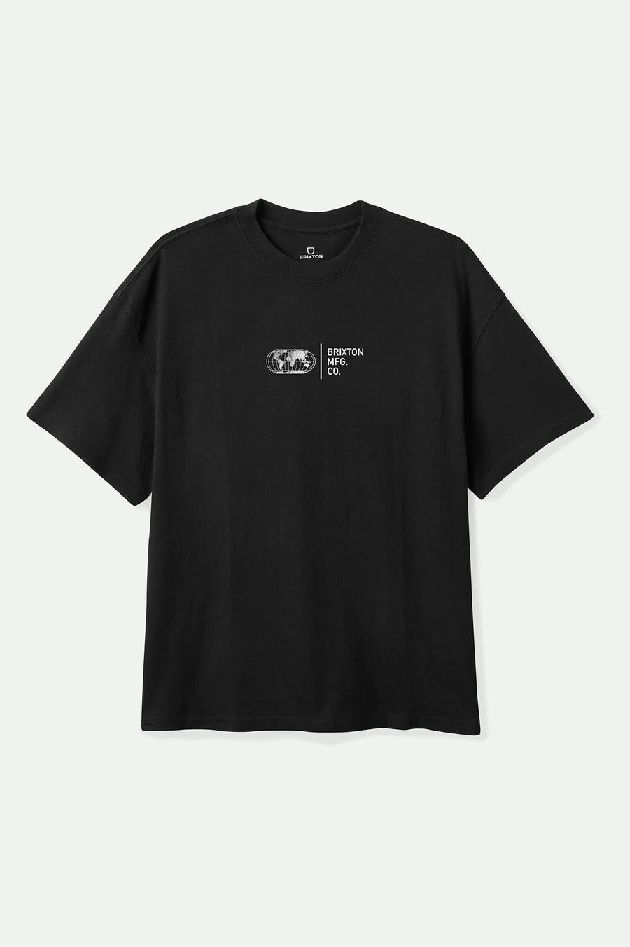 Brixton - Union HW Relaxed Tee in Black Classic Wash