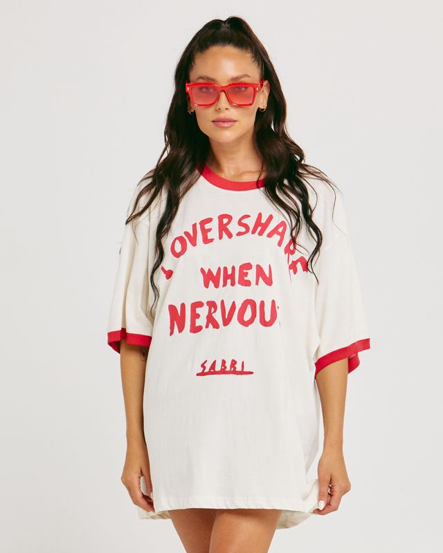 SABBI - The OvershareTee in Marshmallow