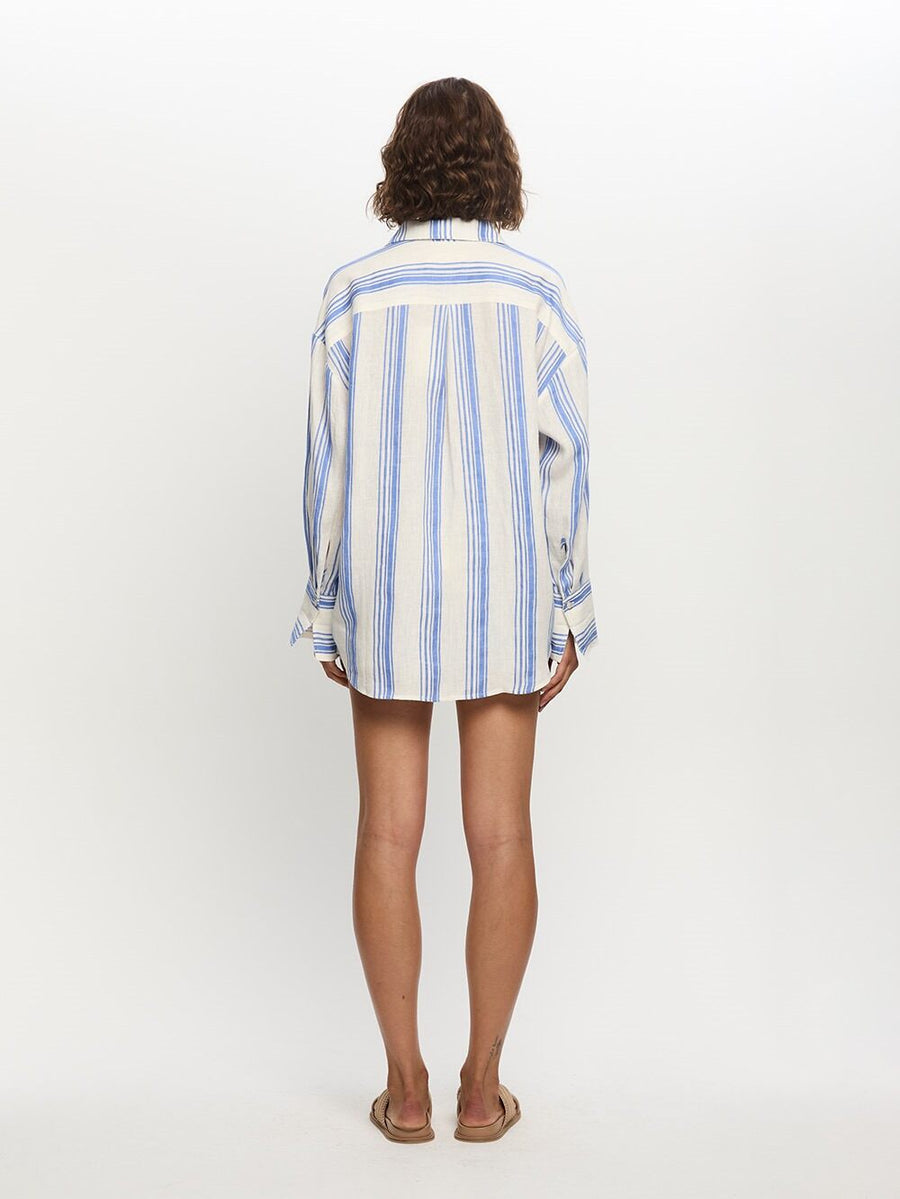 Kivari - Isabelle Shirt in Blue Stripe
