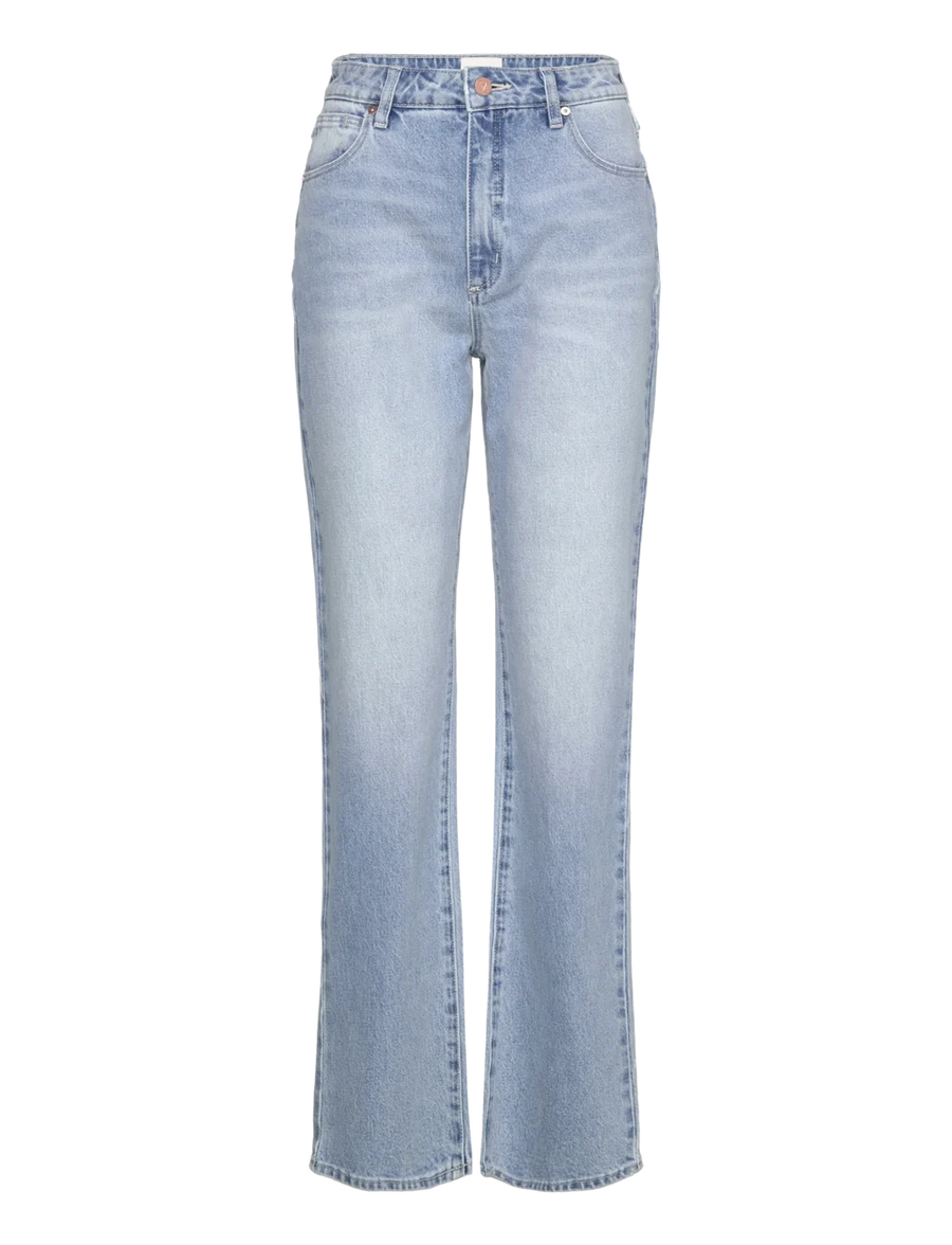 Abrand - 94 High Straight Jeans Gia in Light Vintage Blue