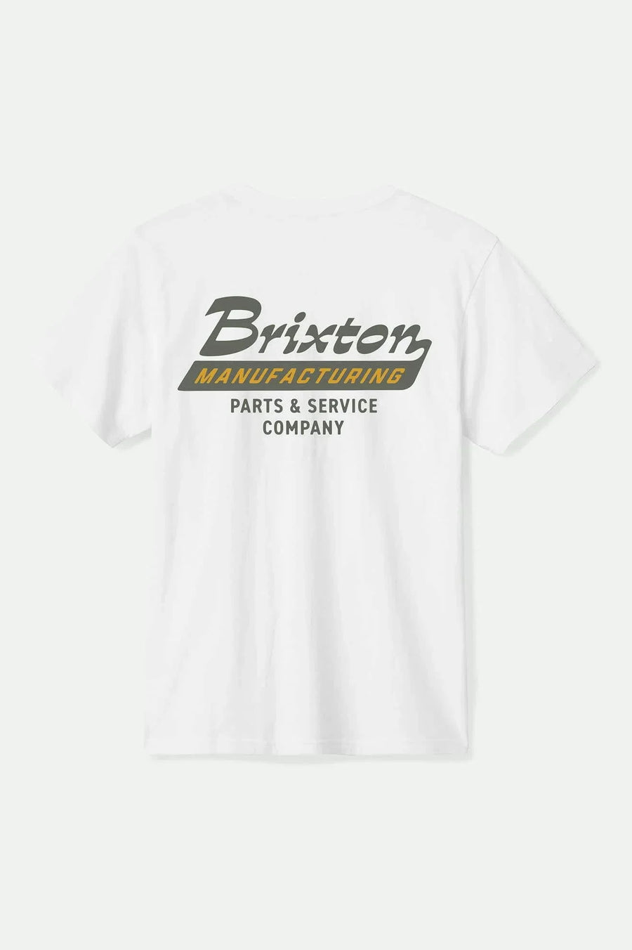 Brixton - Township S/S Tee in White/Olive