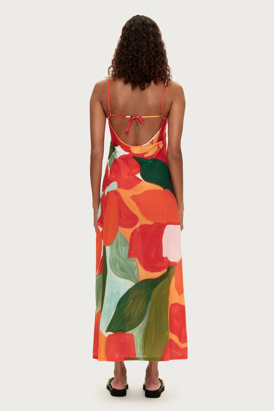 ZULU & ZEPHYR - Cotton Silk Dress In Red Floral * PRE ORDER *