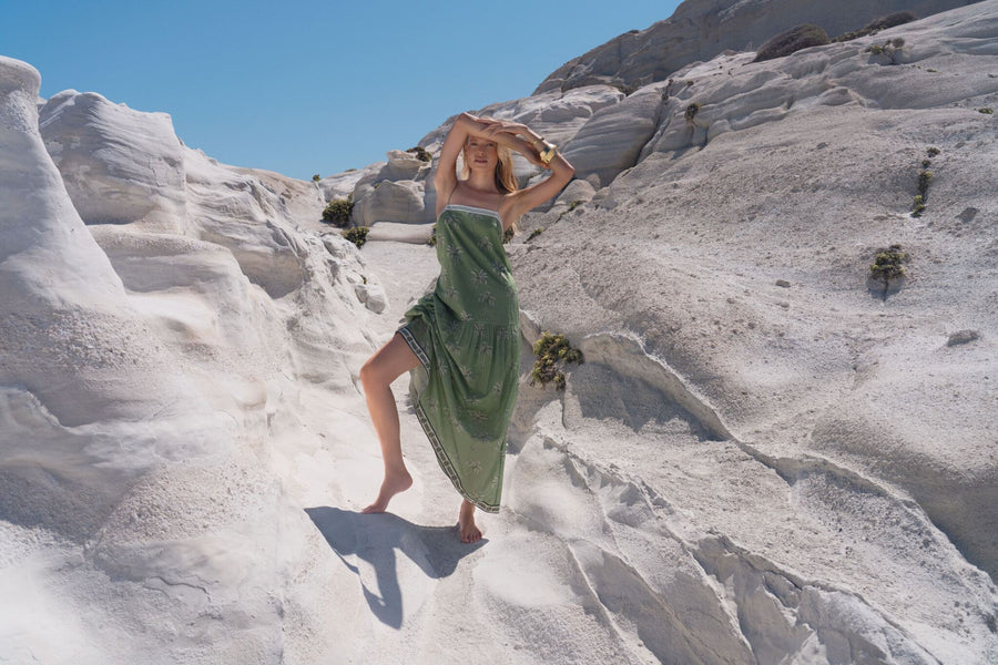 KIVARI - Kaelia Strappy Maxi Dress In Kaelia