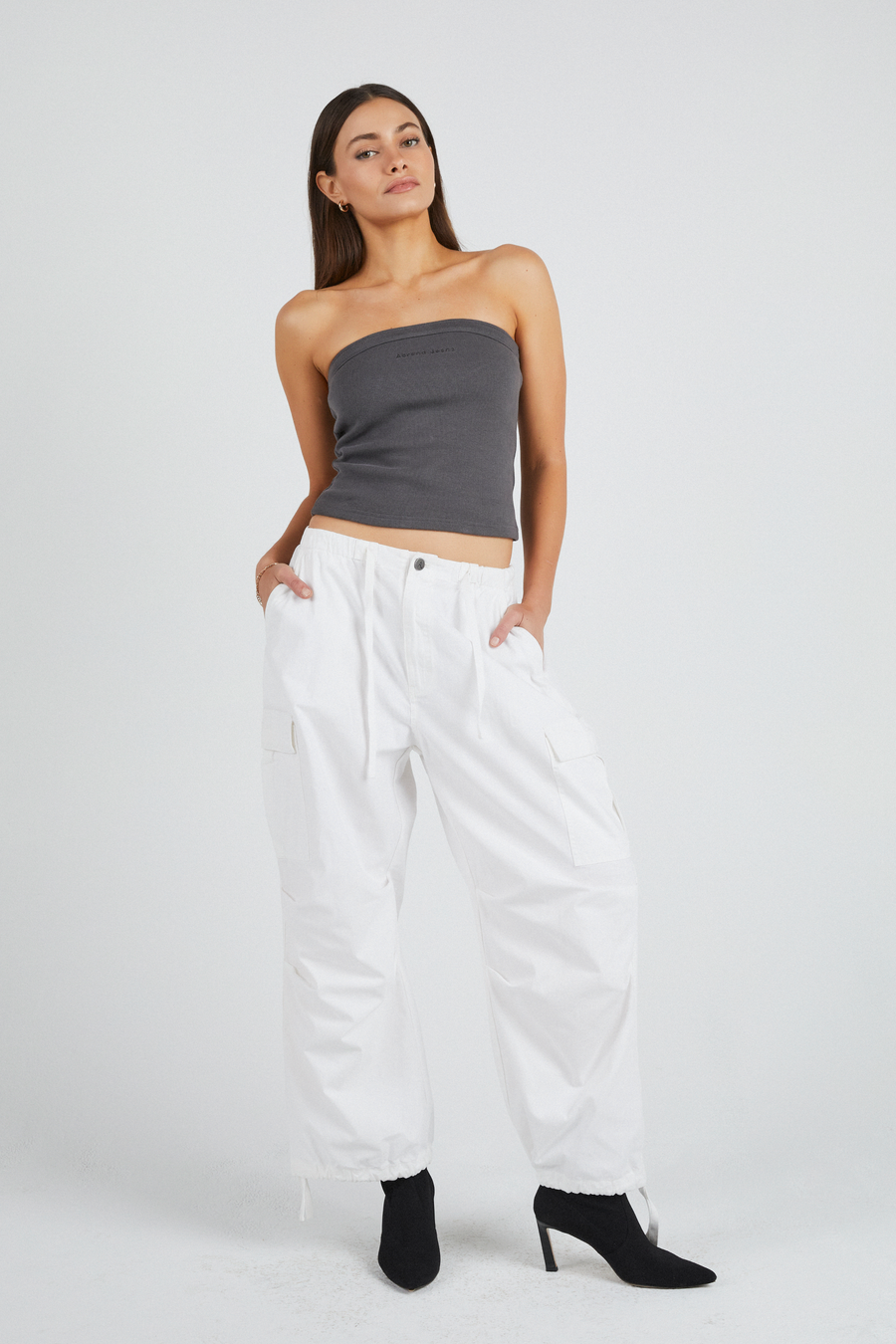 Abrand - Utility Pant in Pearl