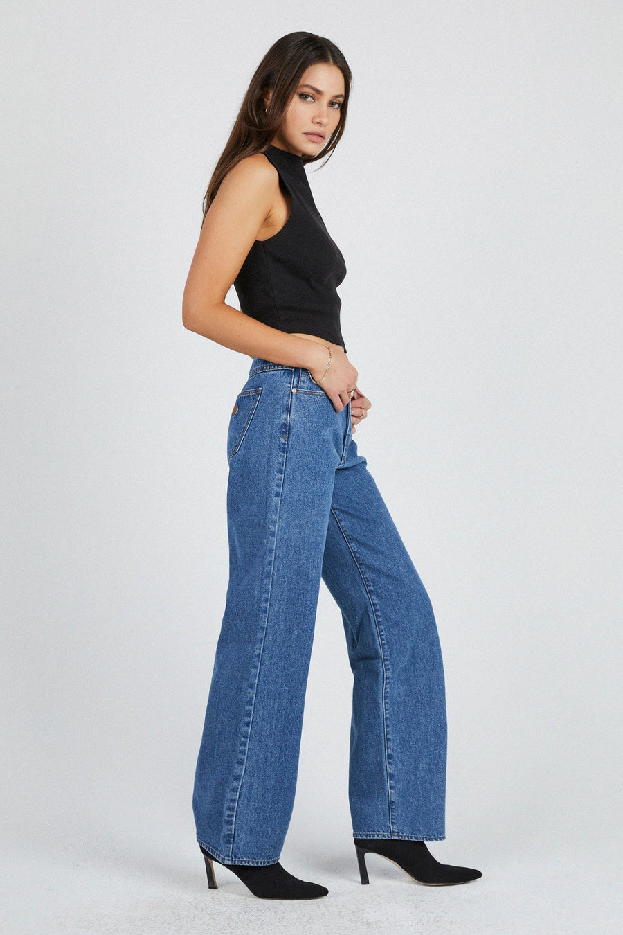 Abrand - 95 Baggy Liliana Jean in Mid Blue