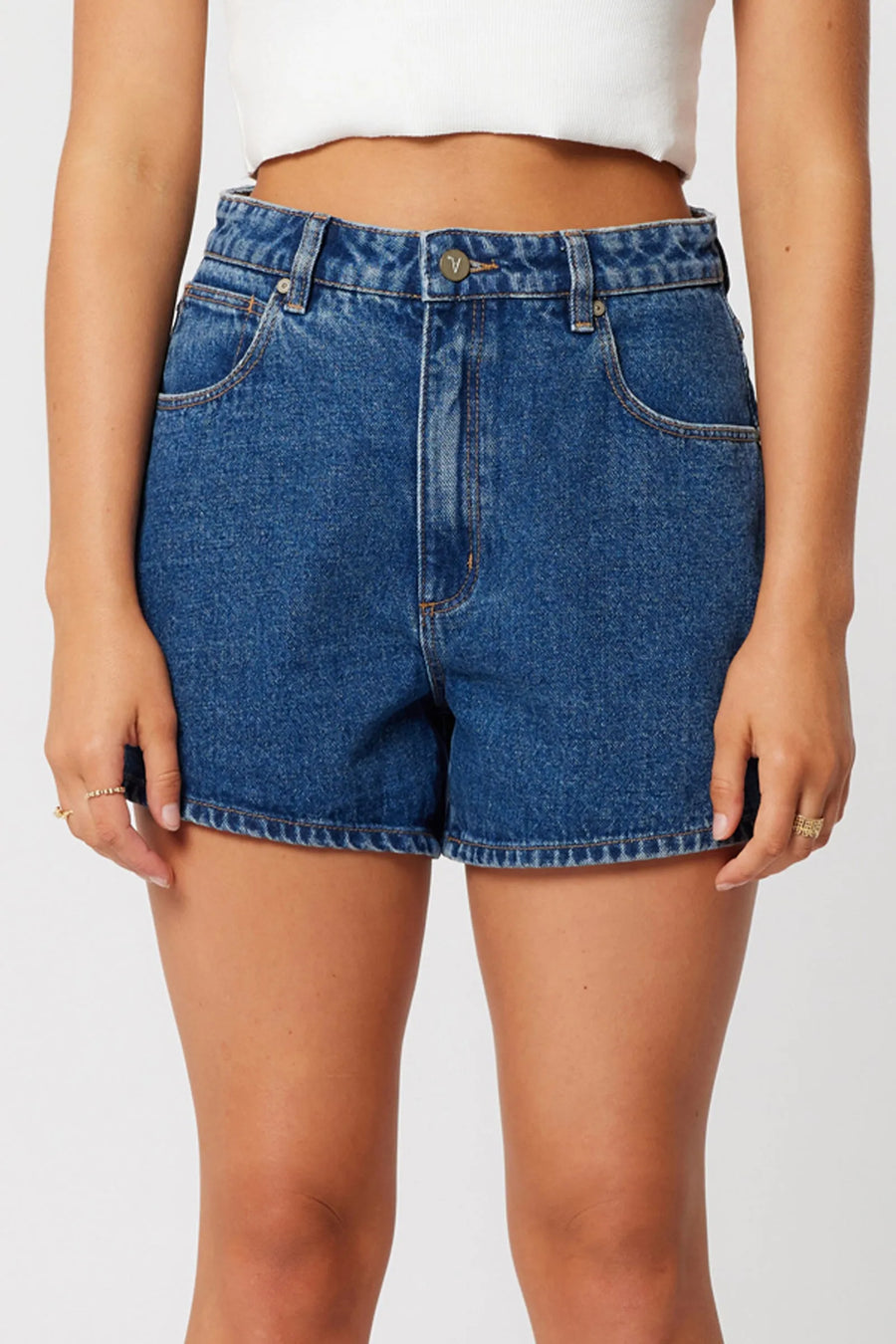 Abrand - Venice Short Bella in Mid Blue