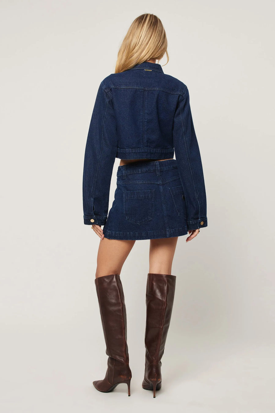 Abrand -  95 Aline Skirt in Hailey Denim