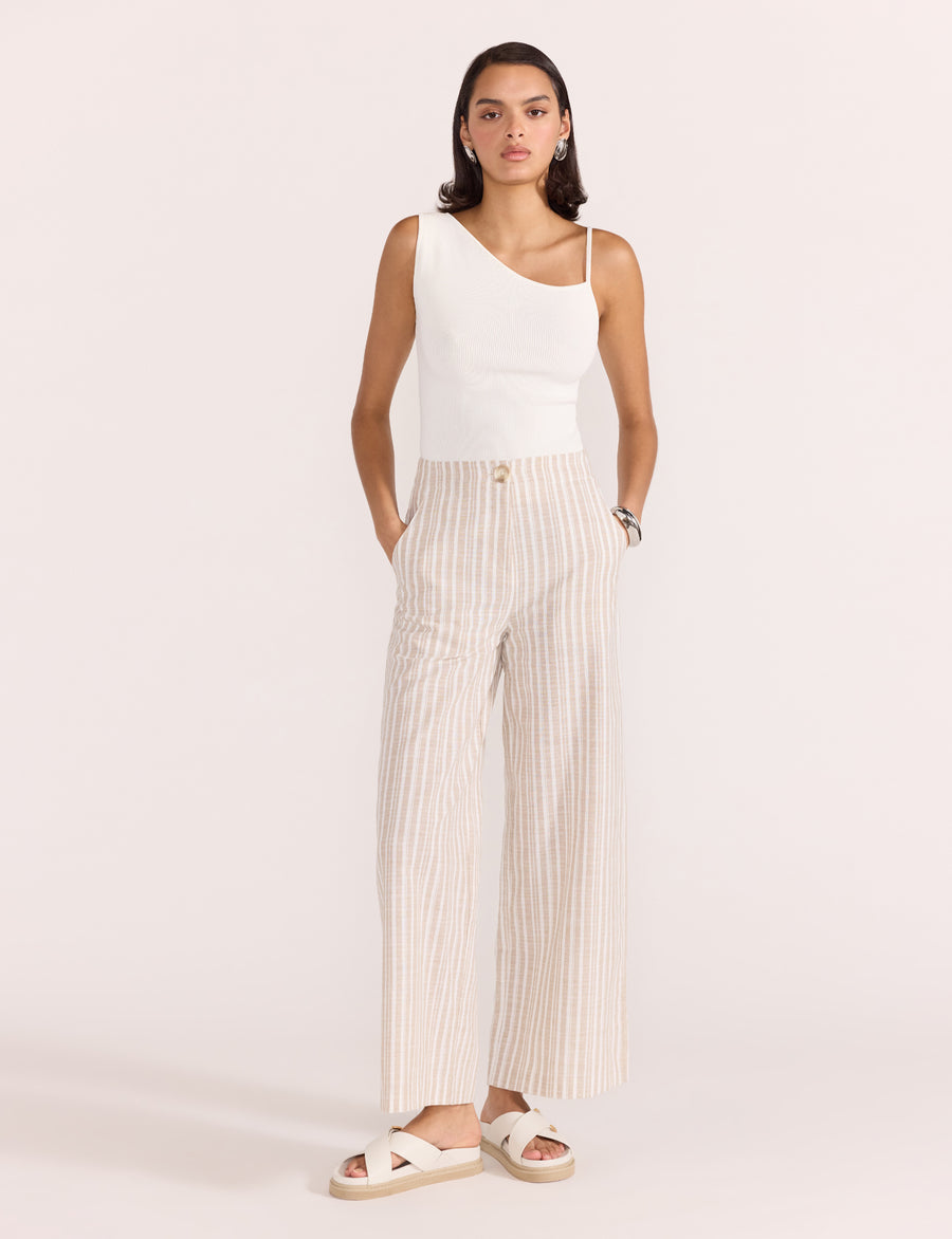Staple the Label - Sadie Knit Singlet in White
