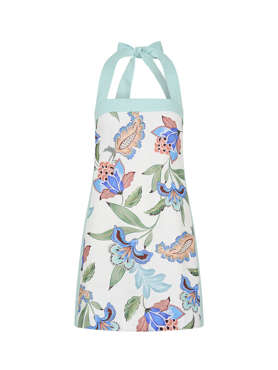 KIVARI - Azure Halter Mini Dress In Azure