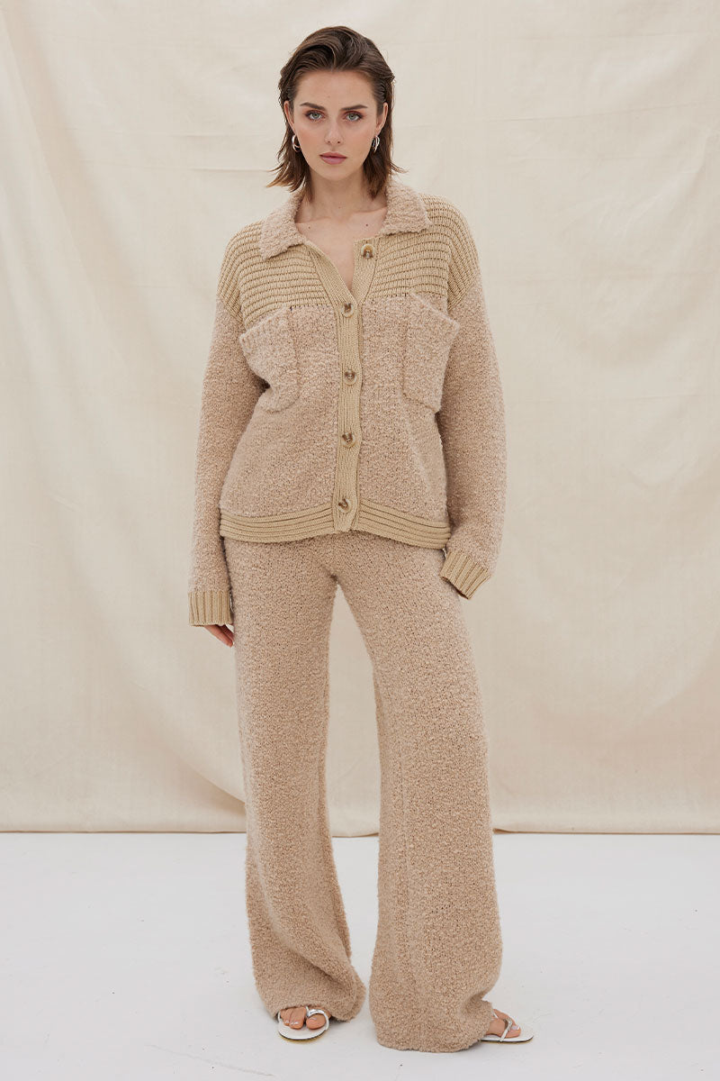 Sovere - Axis Knit Pant in Mink