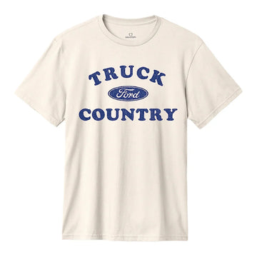 Brixton - Ford Truck Country  S/S Tee in Wimbleton White
