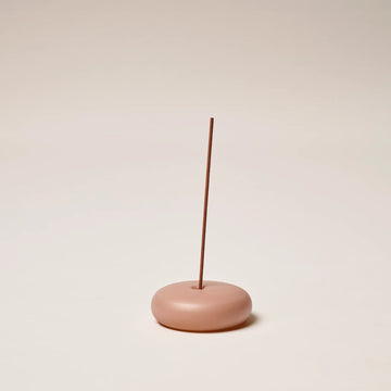 Gentle Habits - Frosted Glass Incense Holder Small in Brown
