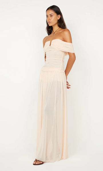 Bec + Bridge - Camille Off Shoulder Top in Peach