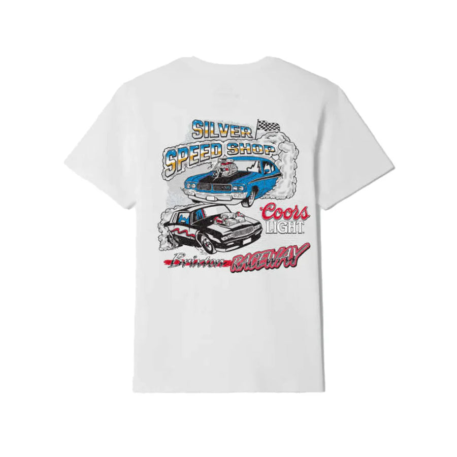 Brixton - Coors Light Raceway S/S STT Tee in White