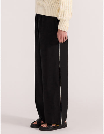 Staple the Label - Dion Relaxed Pants in Black/ Cream