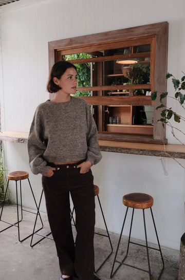 Rhythm - Quinn Knit Jumper in Oatmeal