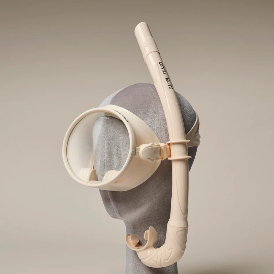 Gentle Habits - Dive Mask & Snorkel in Cream