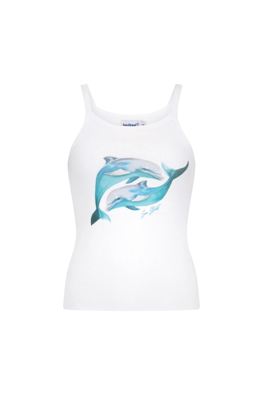 Sea Street - Dolphin Yin Yang Singlet in Salt