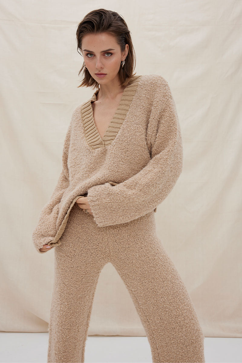 Sovere - Axis Knit Pant in Mink