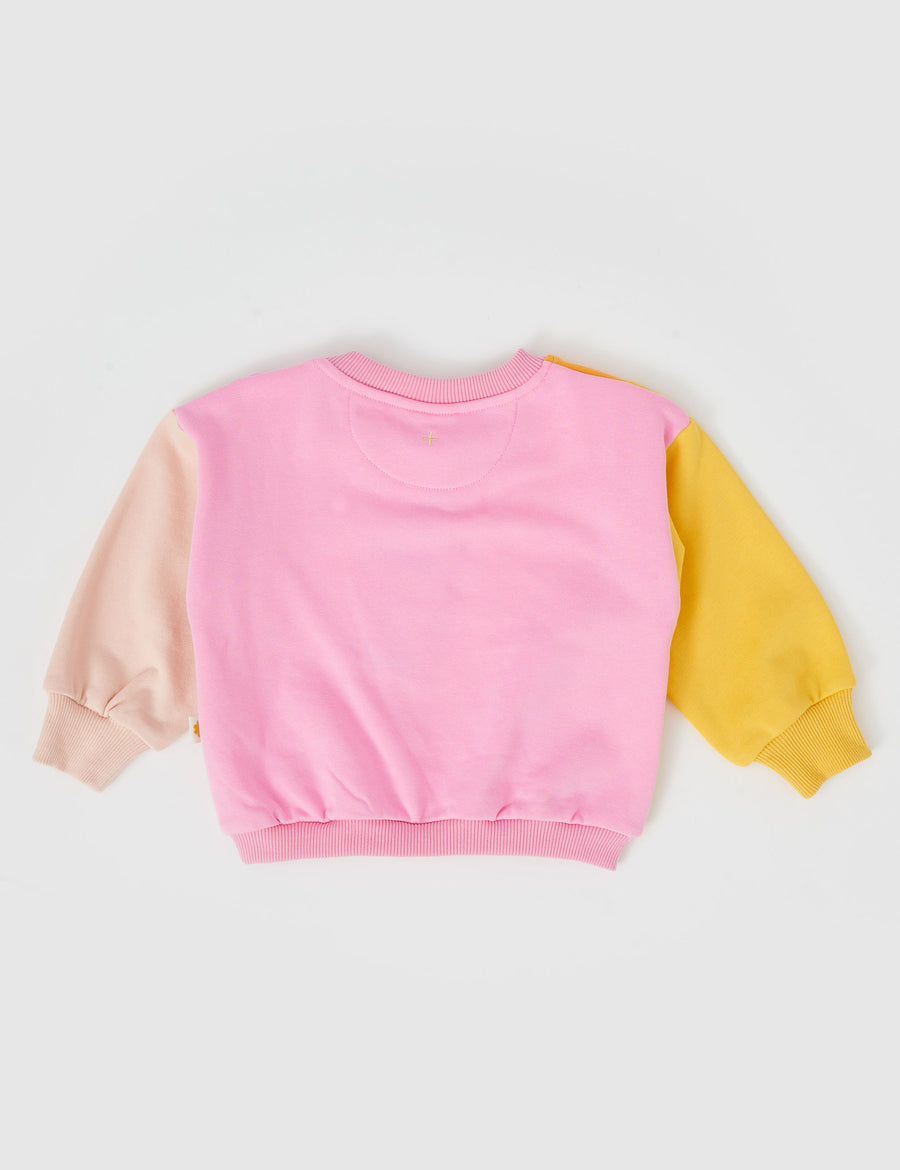 GOLDIE + ACE - Rio Wave Sweater in Pink/Gold Multi