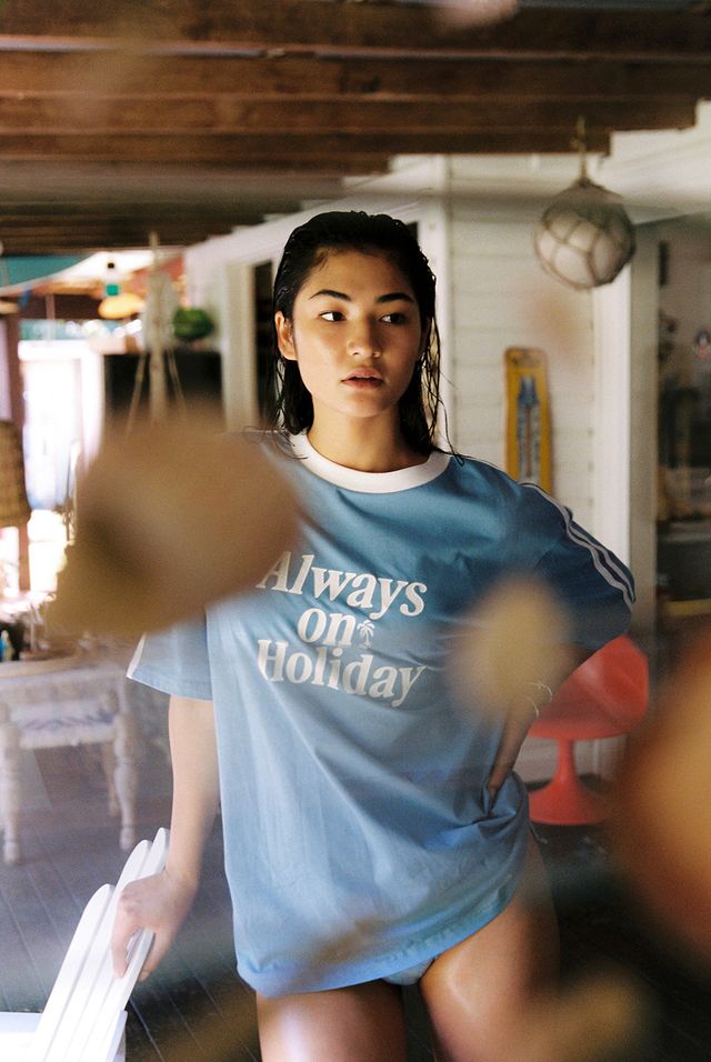 Sea Street - Always on Holiday T-Shirt in Dusk Blue