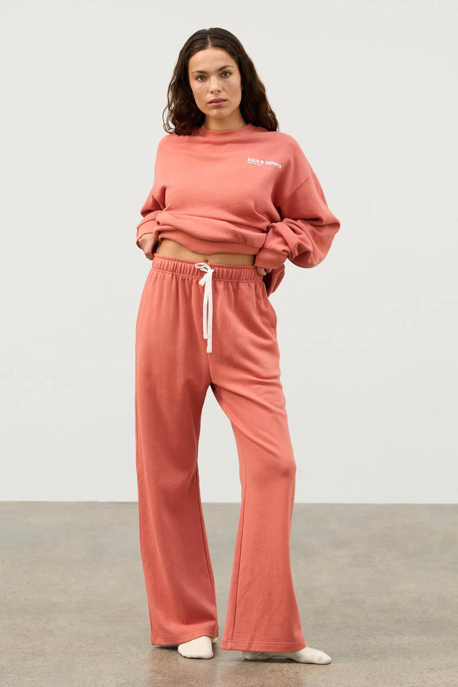 Zulu & Zephyr - Fleece Sport Sweat Pant in Banksia