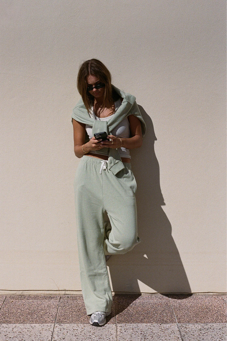 Zulu & Zephyr - Fleece Sport Sweat Pant in Eucalyptus
