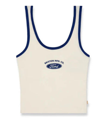 Brixton - Ford Banner Ringer A-Tank in Wimbledon White