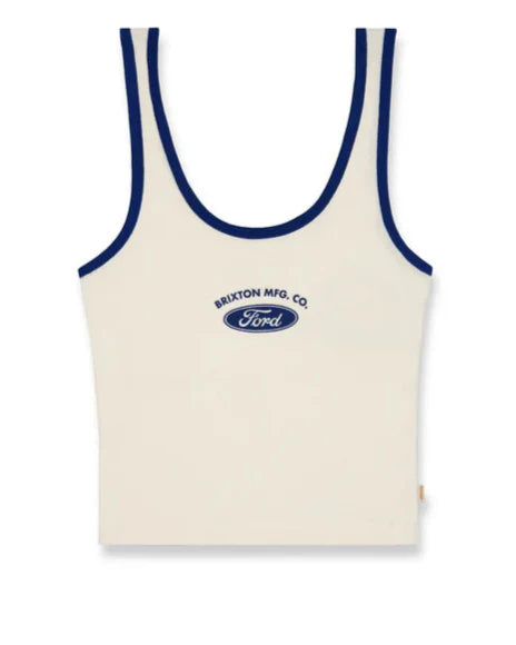 Brixton - Ford Banner Ringer A-Tank in Wimbledon White