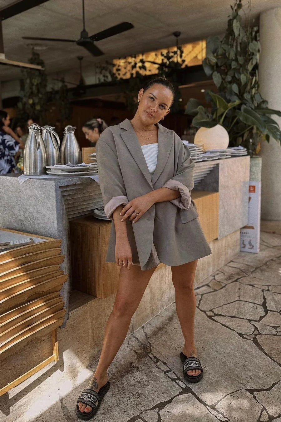 By Billie - The Charlotte Blazer in Twill (WOMENS)