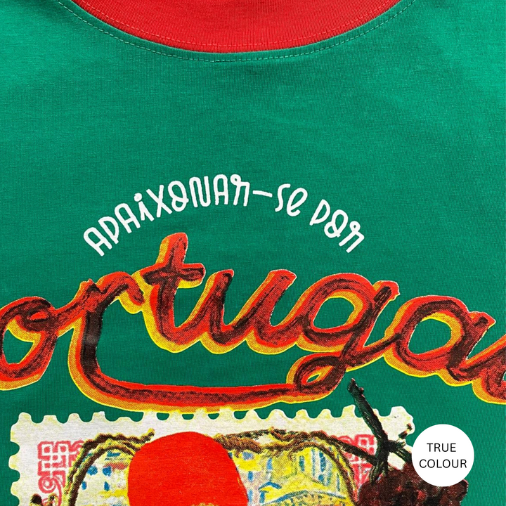 SABBI - The Very Oversided: The Portugal Love Notes Tee in Green