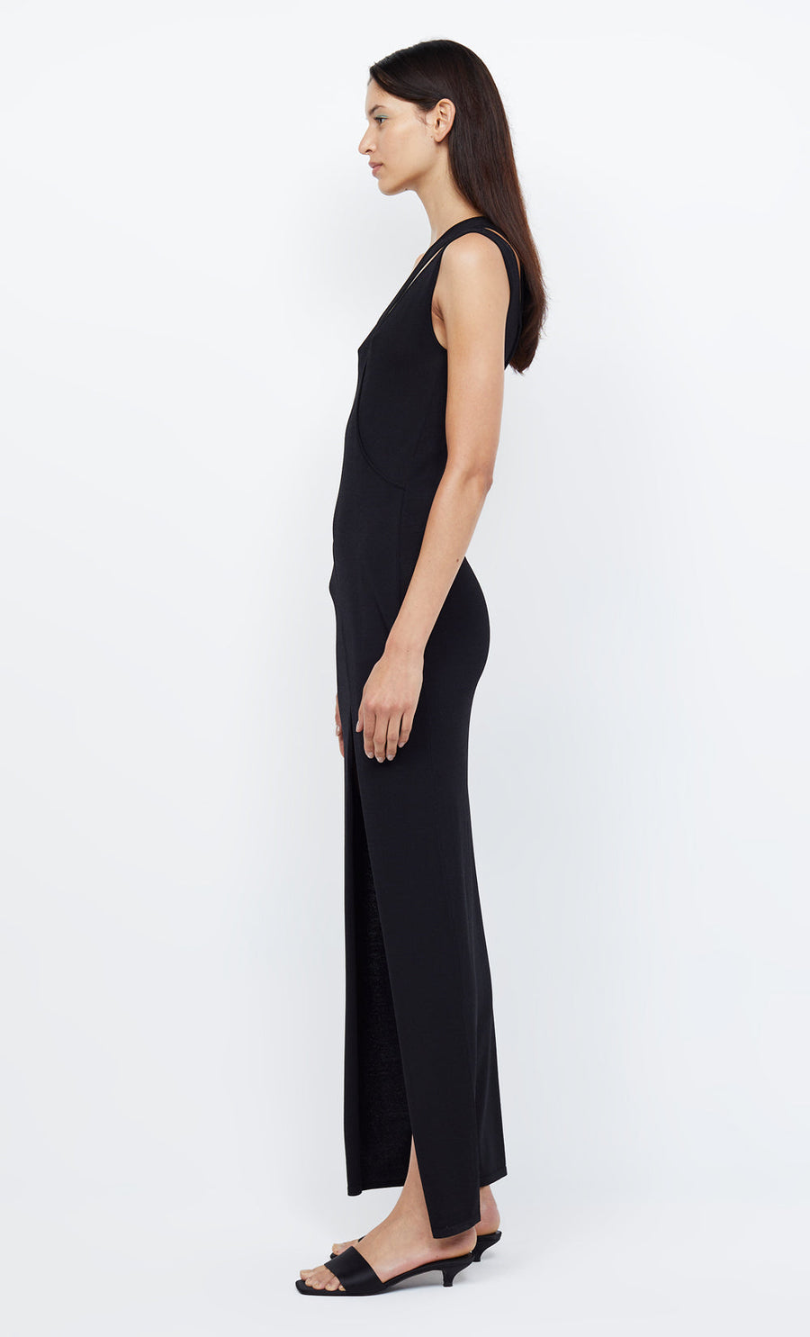 BEC + BRIDGE - Mira Aysm Knit Maxi Dress in Black