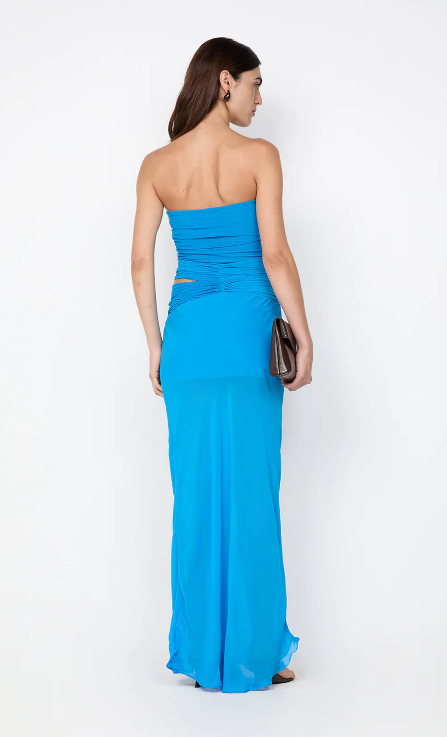 BEC + BRIDGE - Jehnaya Strapless Maxi DreIn Aster Blue