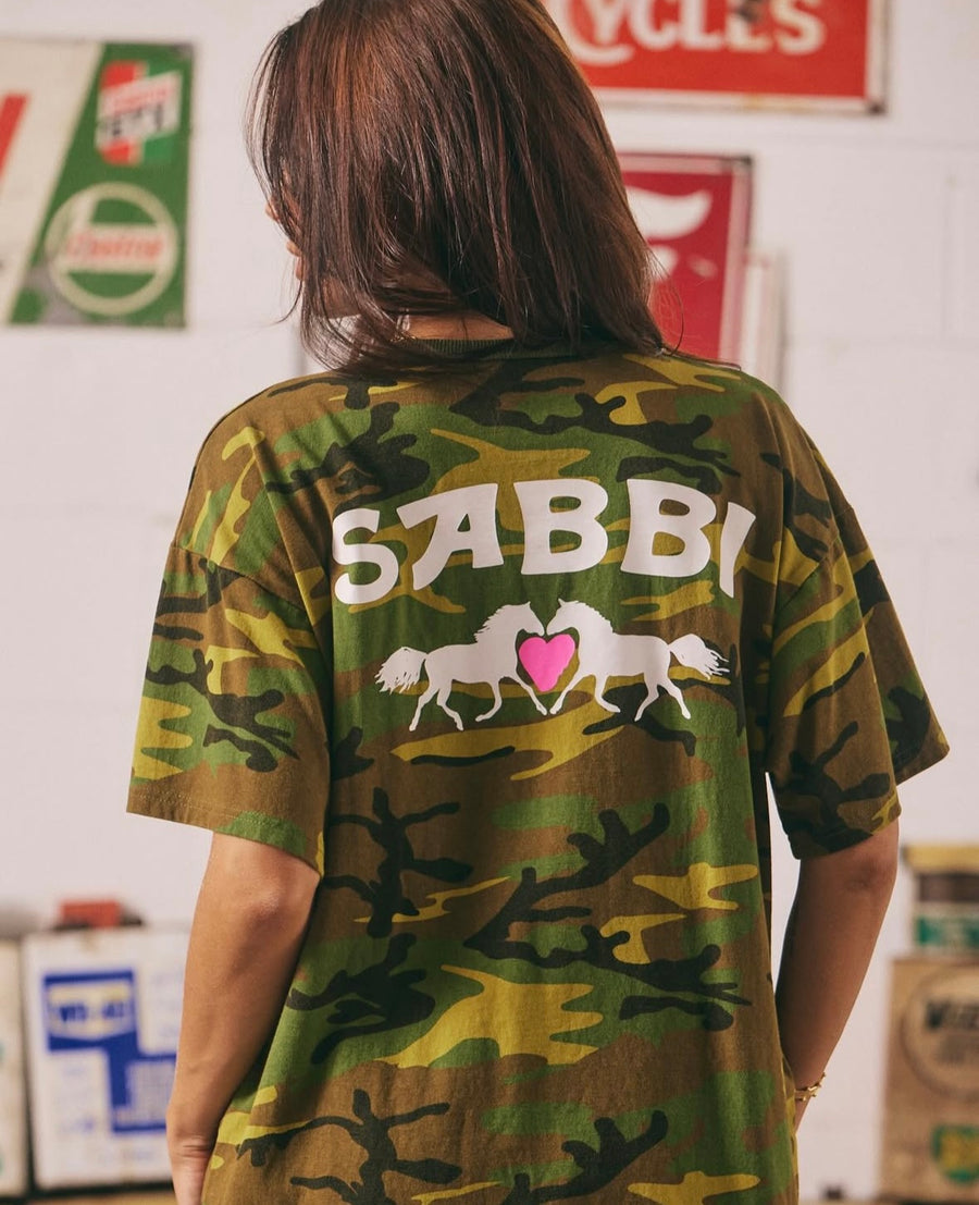 Sabbi - Dont Hide the Crazy Regular Fit Tee in Camo (PRE ORDER)