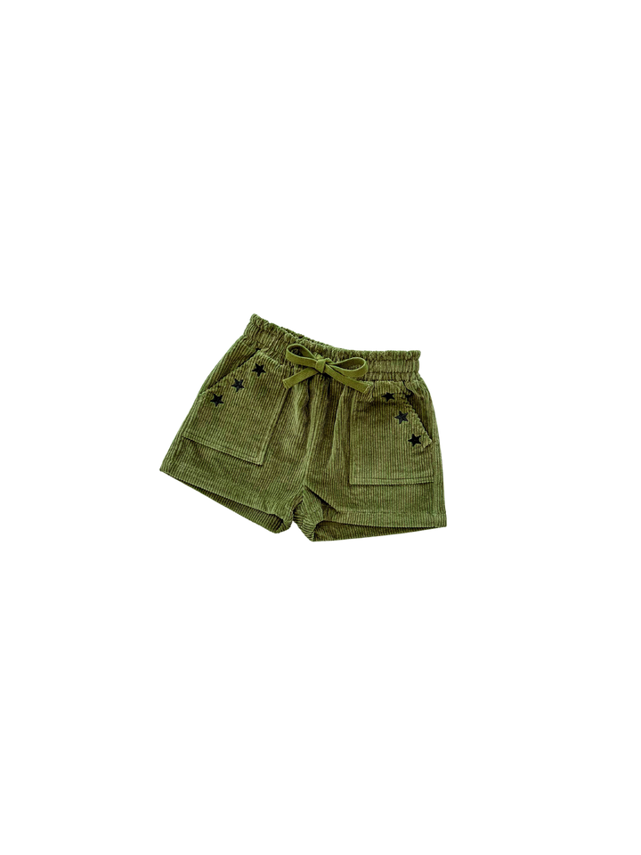 Ziggy Lou - Cord Shorts in Evergreen