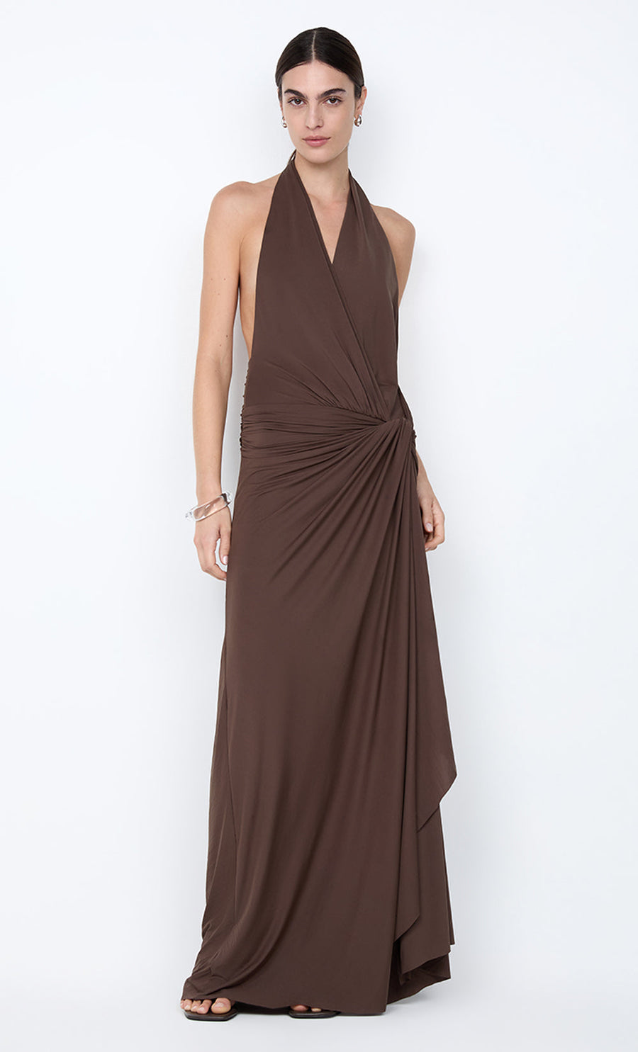 BEC + BRIDGE - Clementine Twist Dress In Milk Chocolate