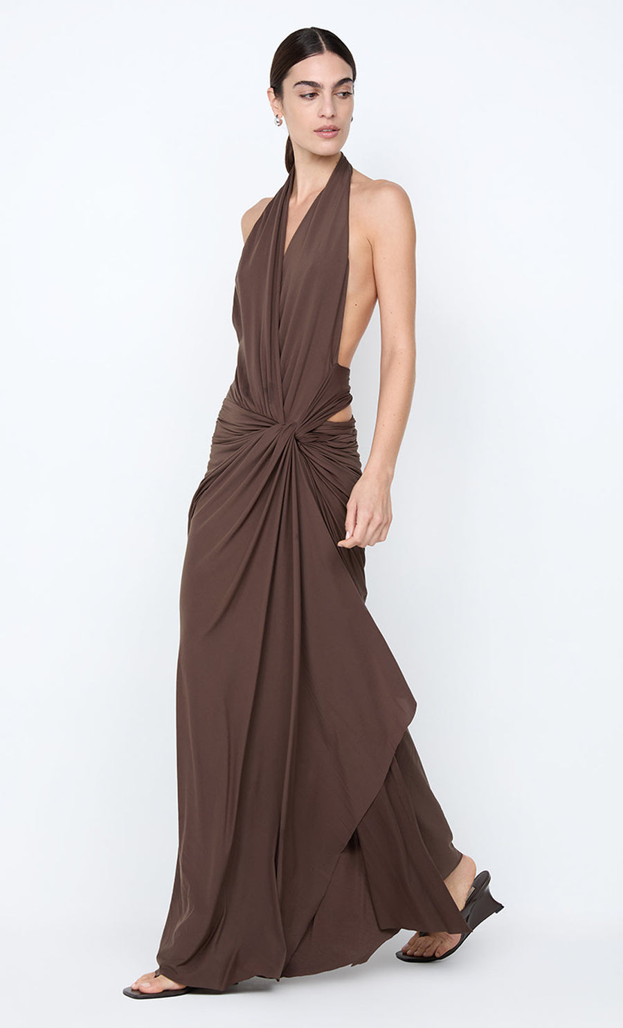 BEC + BRIDGE - Clementine Twist Dress In Milk Chocolate