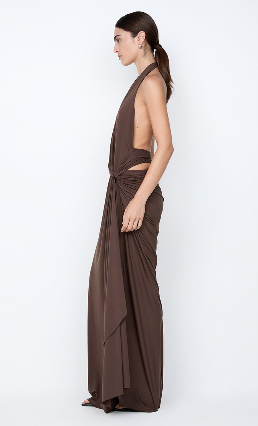 BEC + BRIDGE - Clementine Twist Dress In Milk Chocolate