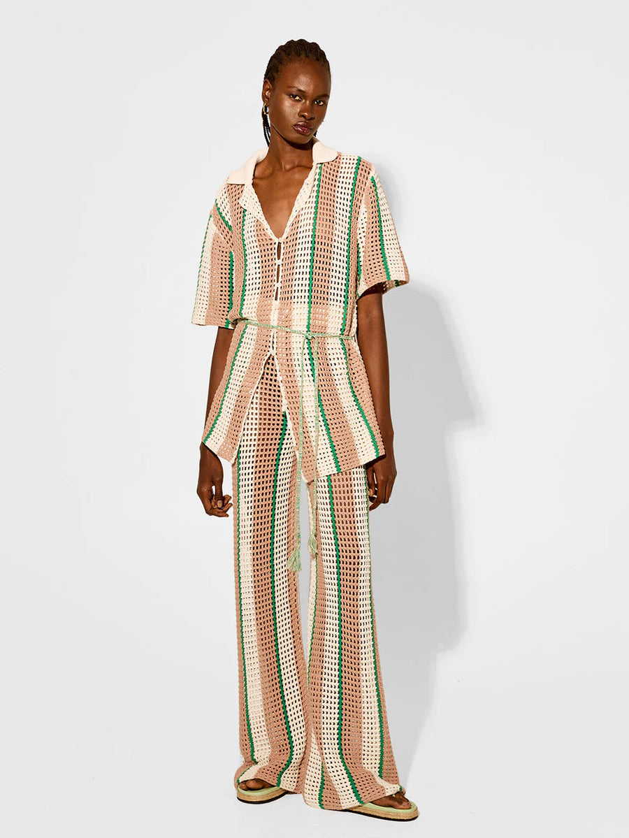 Kivari - Juni Knit Shirt in Stripe