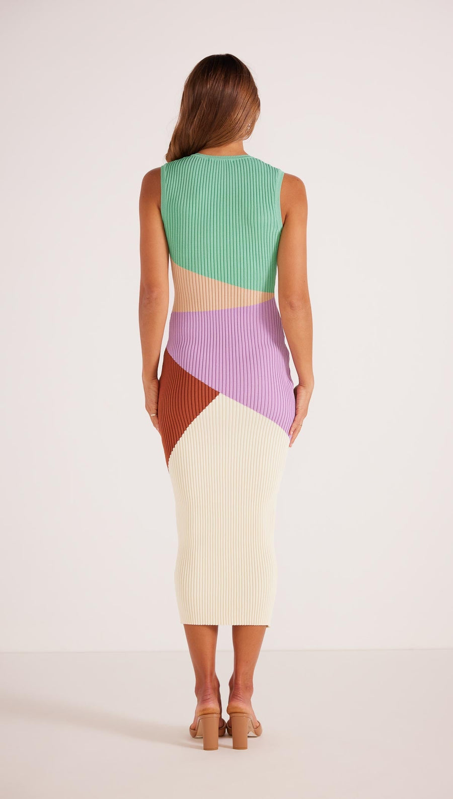 Minkpink - Kosa Colour Block Knit Dress in Pastel
